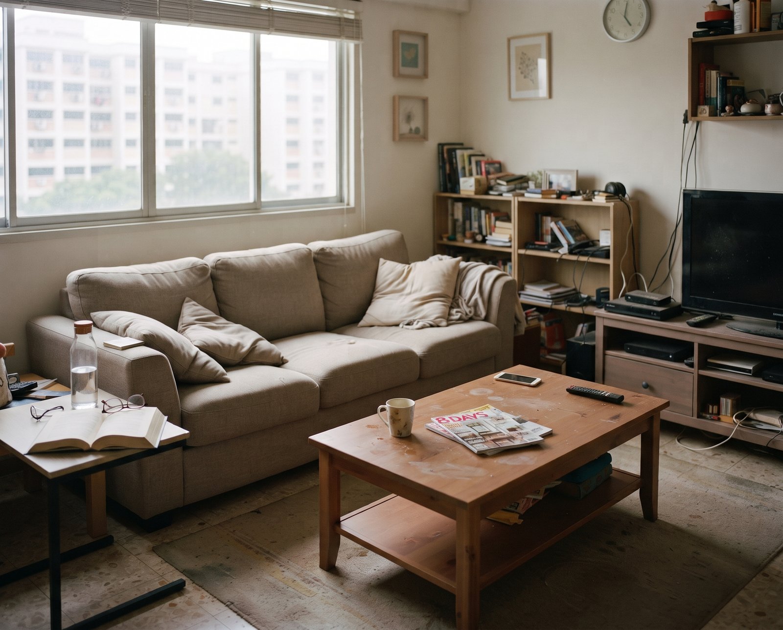 Same living room after cleaning