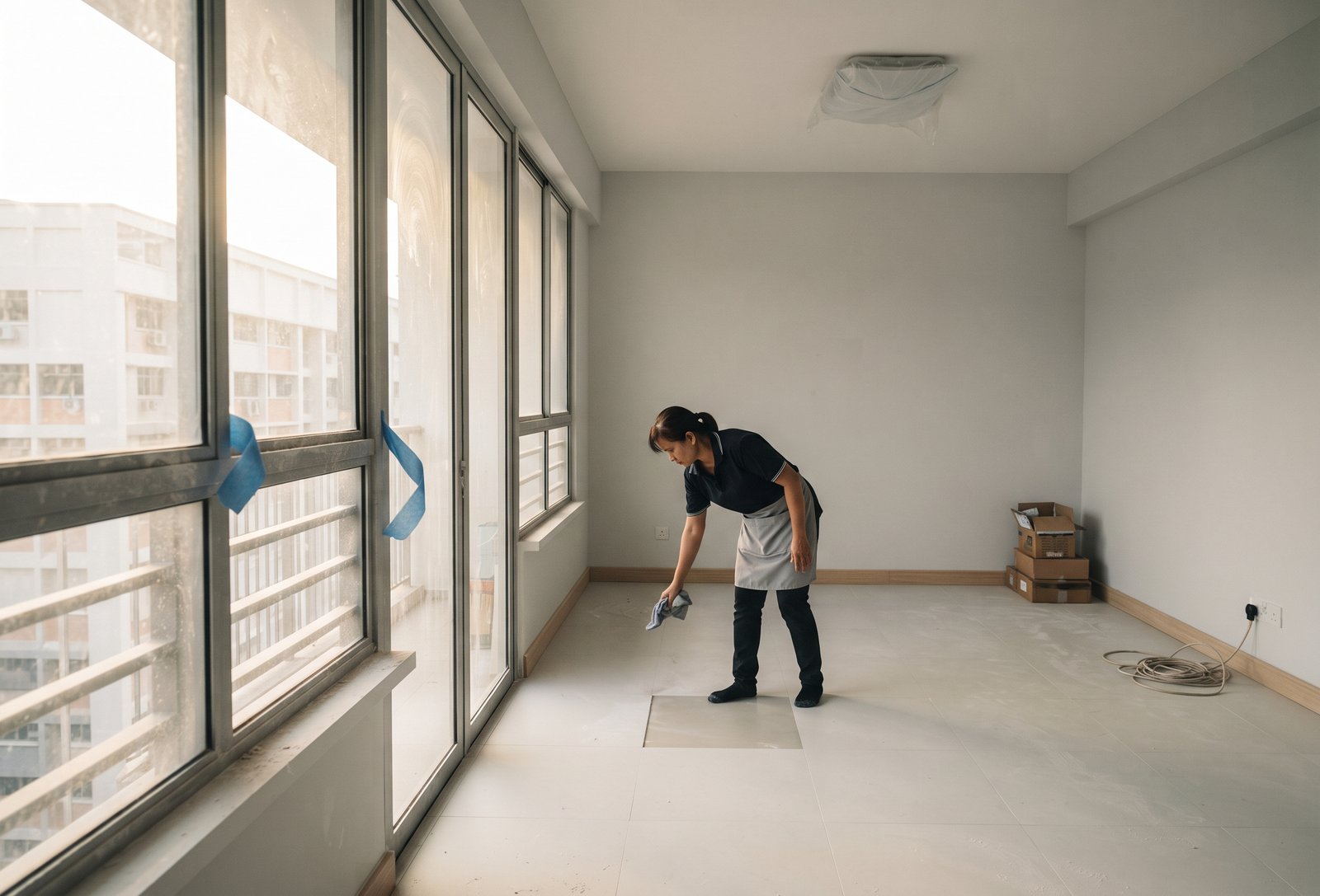 Post-renovation dust cleaning