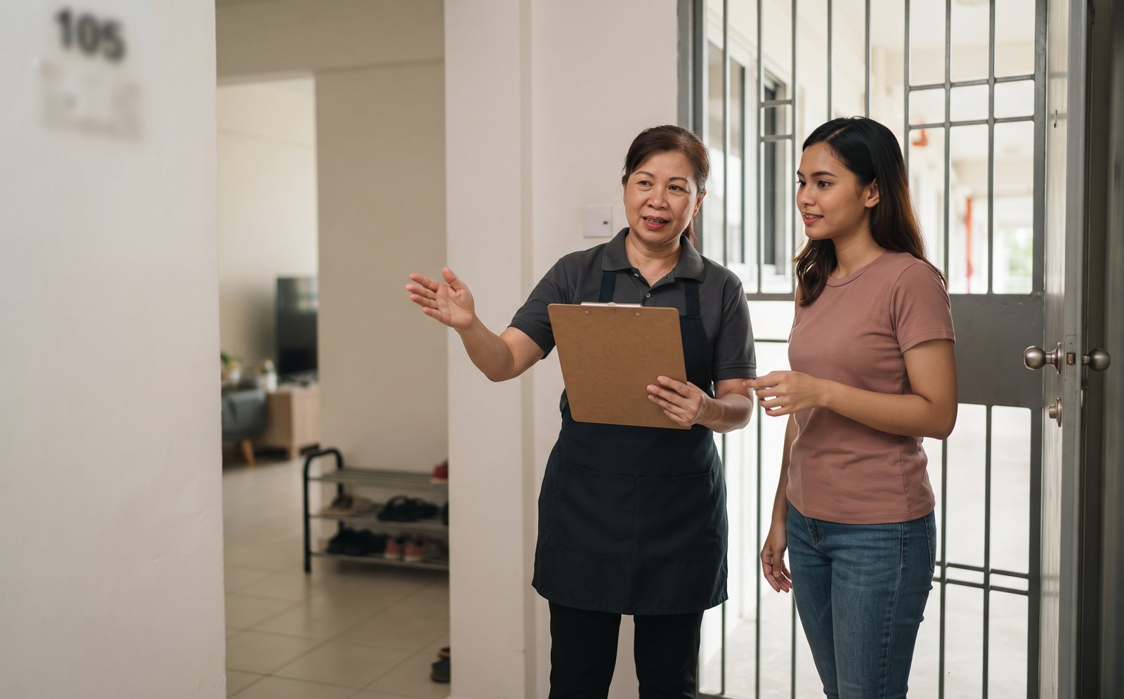 Walk-through with the homeowner
